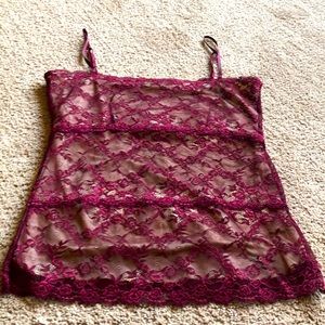 Limited Burgundy lace cami
